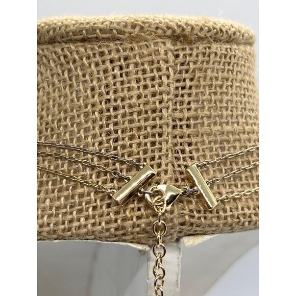 Baublebar Multi Layer Necklace Druzy Adjustable Chains 16" + 3" Extender - Picture 4 of 6